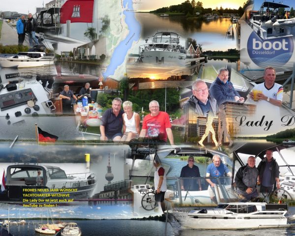 FROHES NEUES JAHR WÜNSCHT YACHTCHARTER-WITZHAVE Ihr findet die Lady Dor jetzt auch auf YouTube