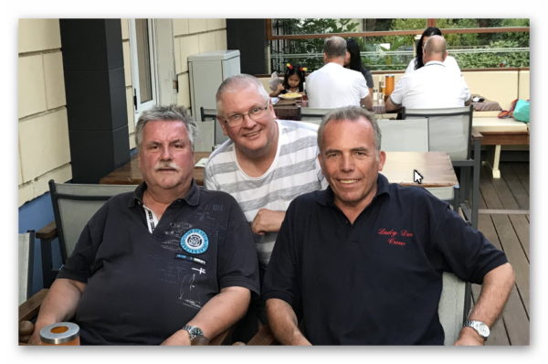 Bernd, Klaus und Frank auf Tour